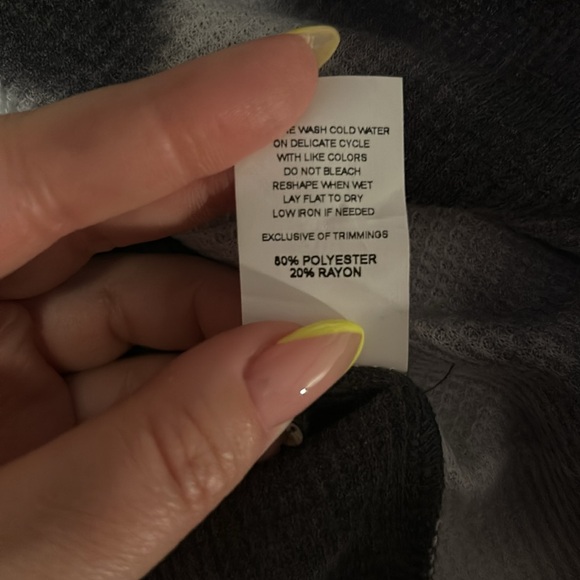 Antistar Cropped Tie Dye Thermal Shirt - Medium - Picture 5 of 5